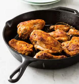 Cast iron baked chicken