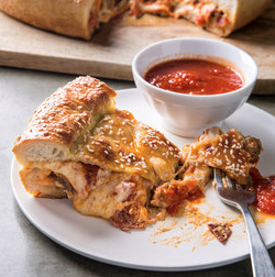Cast-iron skillet calzone
