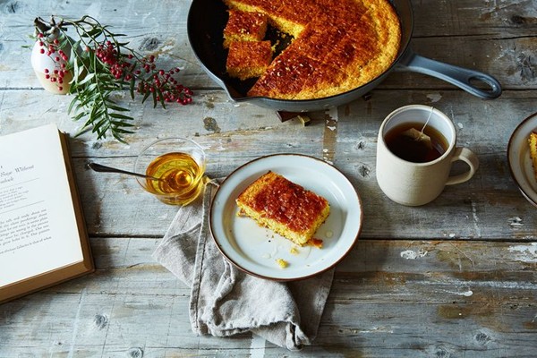 Cast-iron skillet cornbread