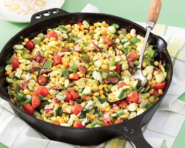 Cast iron succotash