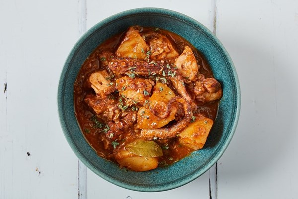 Catalan octopus stew (Estofat de pop i patata)