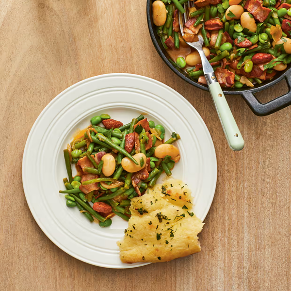 Catalan-style beans and chorizo