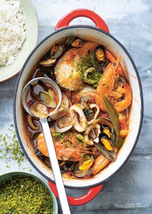 Catalan-style seafood stew (Zarzuela)