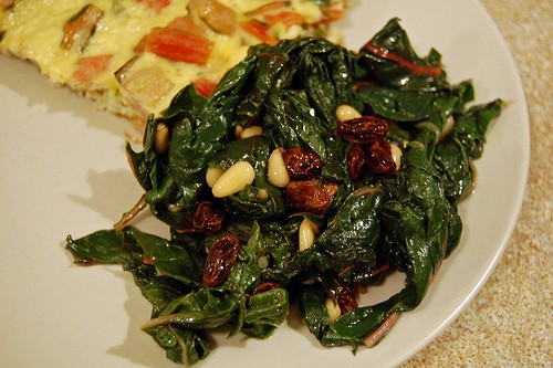 Catalan style Swiss chard