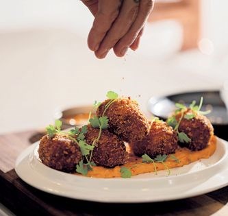 Catfish & country ham croquetas