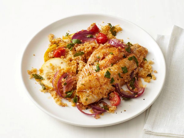 Catfish baked in foil