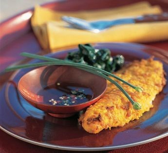 Catfish fillets fried with turmeric, southern style (Plah toht kamin)