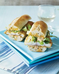 Catfish po'boys with pickle remoulade