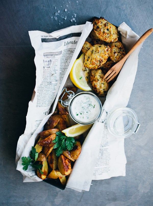Cauli "fish" and chips