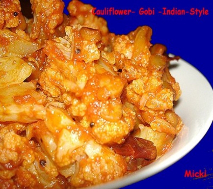 Cauliflower - Gobi- Indian style