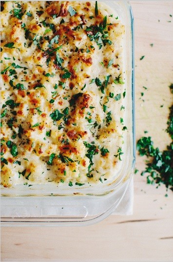 Cauliflower & brown rice gratin