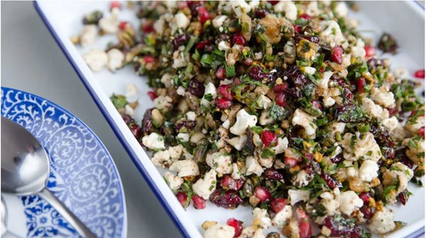 Cauliflower & cranberry salad