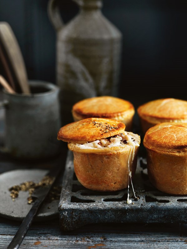 Cauliflower and cheese pies