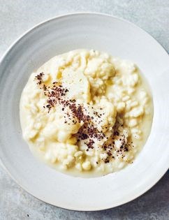 Cauliflower and dark chocolate risotto