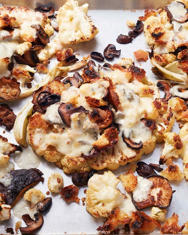 Cauliflower-and-mushroom roast