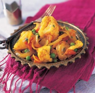 Cauliflower and potato curry
