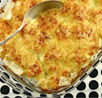 Cauliflower and potato gratin