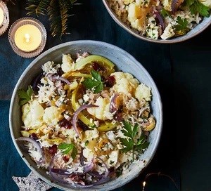 Cauliflower baked rice