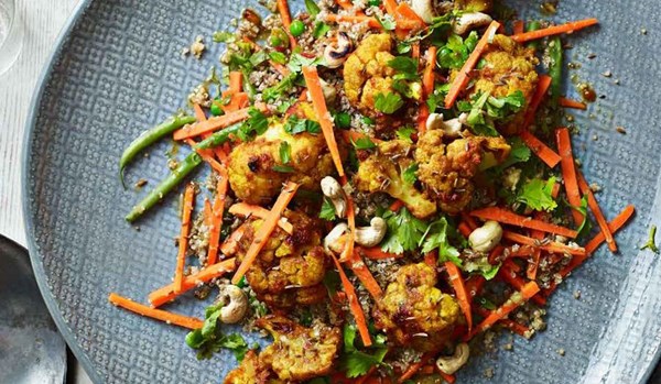 Cauliflower biryani salad