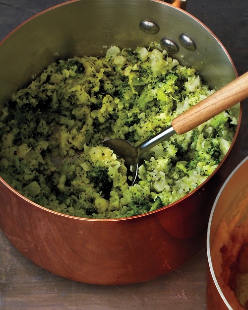 Cauliflower-broccoli mash