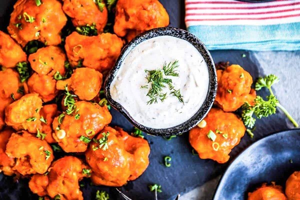 Cauliflower Buffalo wings