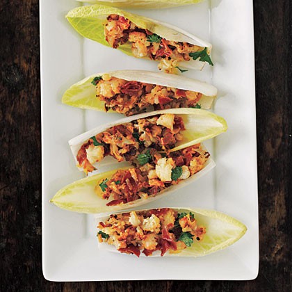 Cauliflower "caviar" with frizzled prosciutto