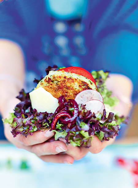 Cauliflower cheese burgers