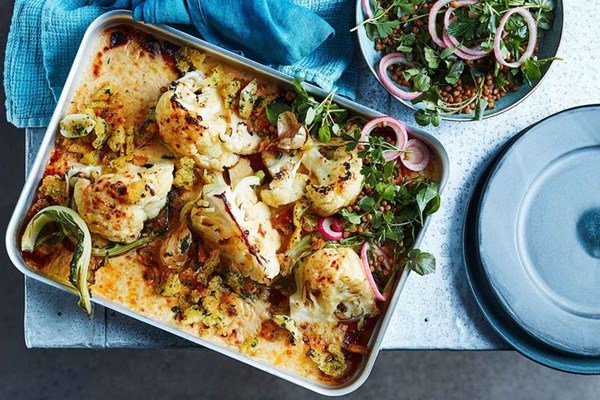 Cauliflower cheese gratin