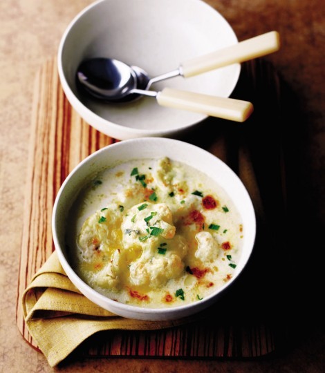 Cauliflower cheese soup