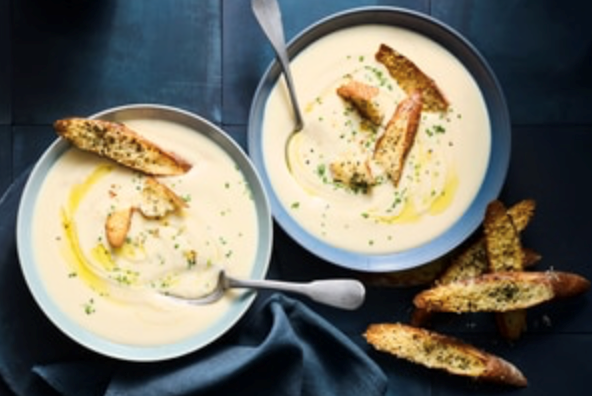 Cauliflower cheese soup