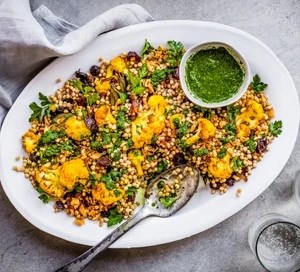 Cauliflower couscous salad