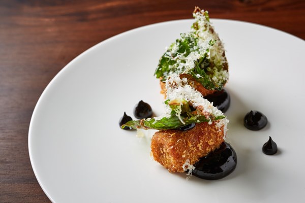 Cauliflower croquetas with black garlic mayonnaise