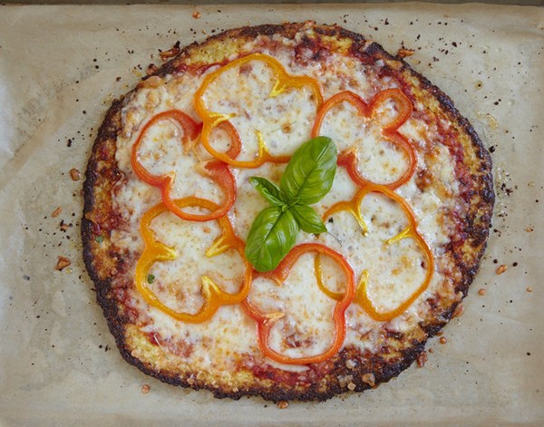 Cauliflower crust pizza