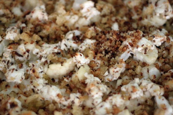 Cauliflower gratin with Gruyère and goat cheese