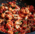 Cauliflower in puttanesca sauce