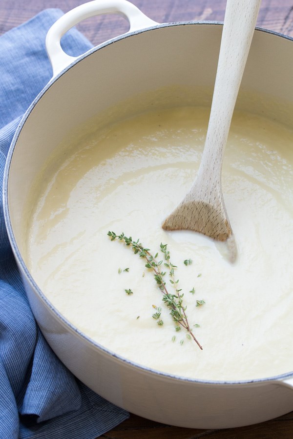 Cauliflower leek soup