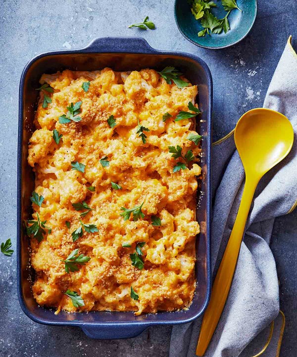 Cauliflower macaroni and cheese