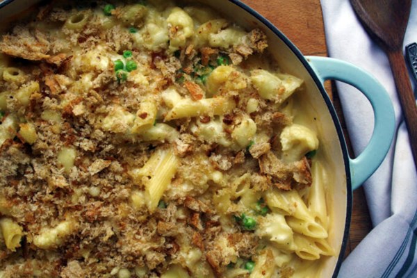 Cauliflower n peas, mac n cheese