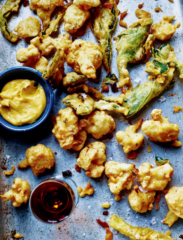 Cauliflower, Parmesan and anchovy fritters