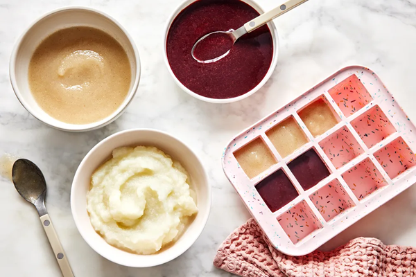 Cauliflower, pear & cherry baby food