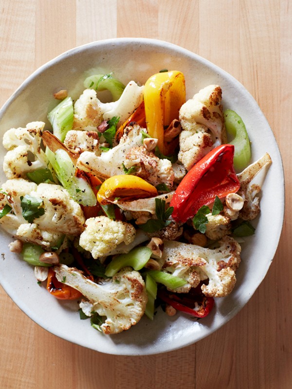 Cauliflower-pepper salad