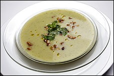 Cauliflower pesto soup