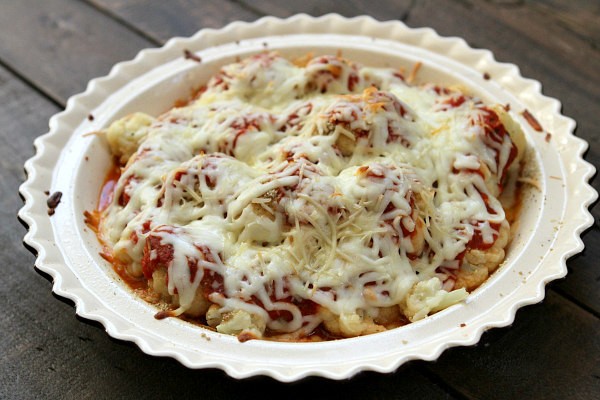 Cauliflower pizza casserole
