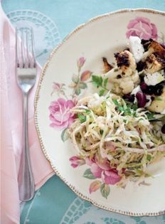 Cauliflower, red bean & feta salad
