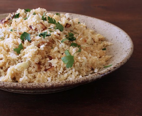 Cauliflower "rice"