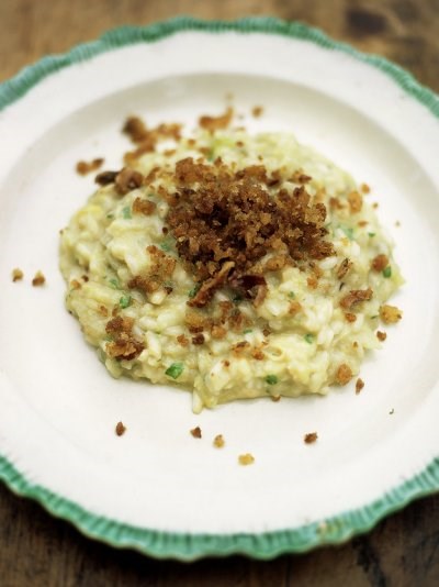 Cauliflower risotto with chilli pangrattato