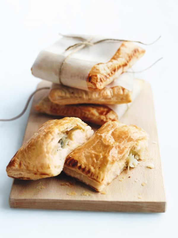 Cauliflower, sage and cheese pasties