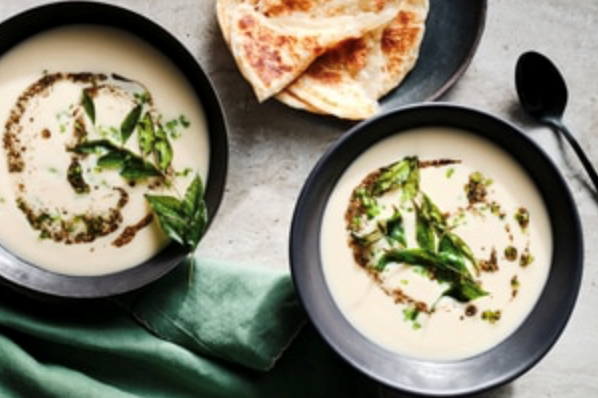 Cauliflower soup with Bengali tadka