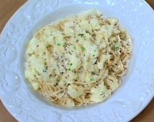 Cauliflower spaghetti “aglio olio”