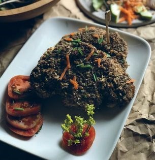 Cauliflower steak en croute